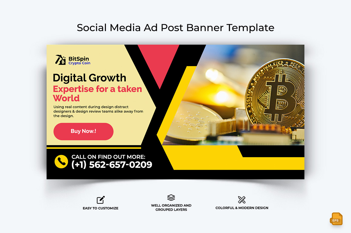 Cryptocurrency Facebook Ad Banner Design-013