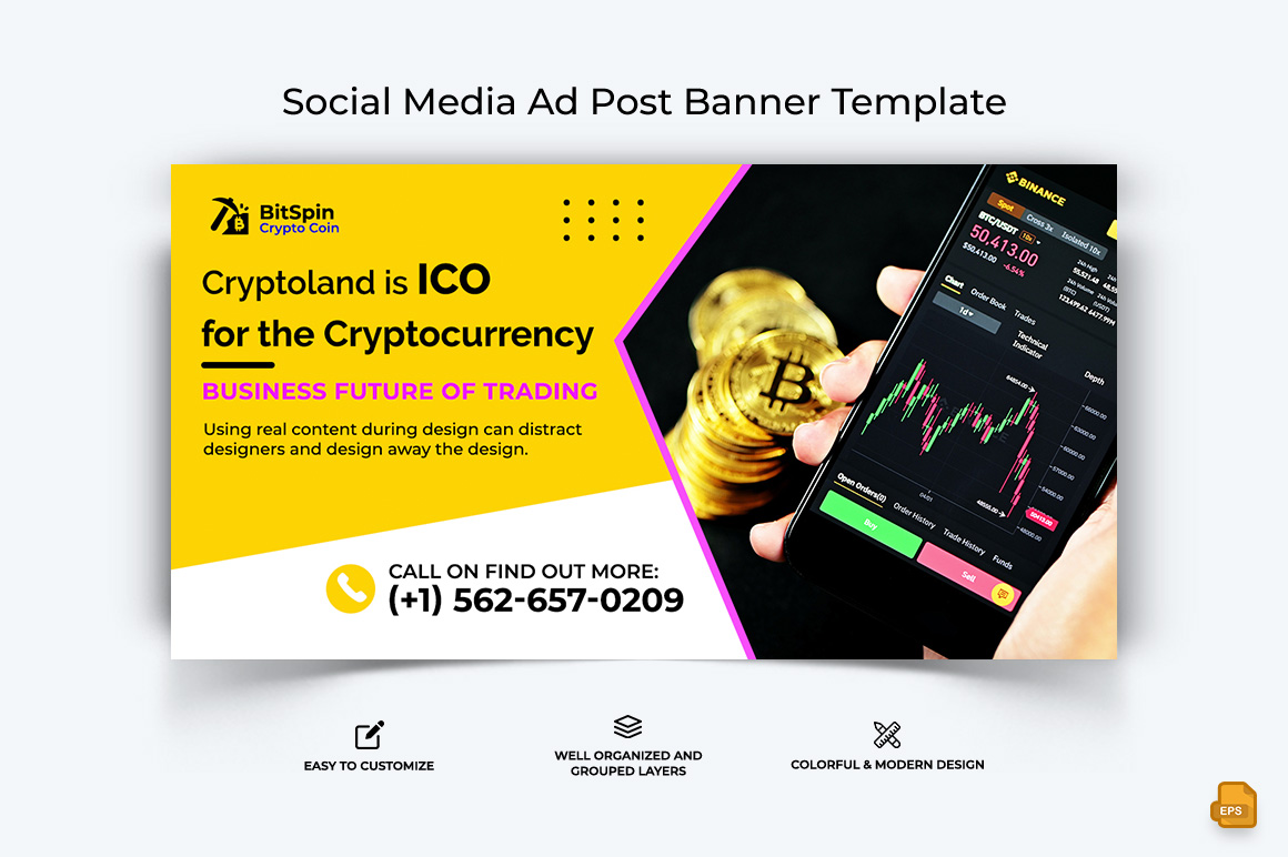 Cryptocurrency Facebook Ad Banner Design-017