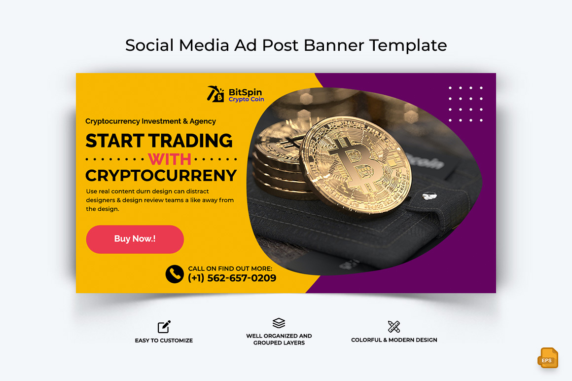 Cryptocurrency Facebook Ad Banner Design-019