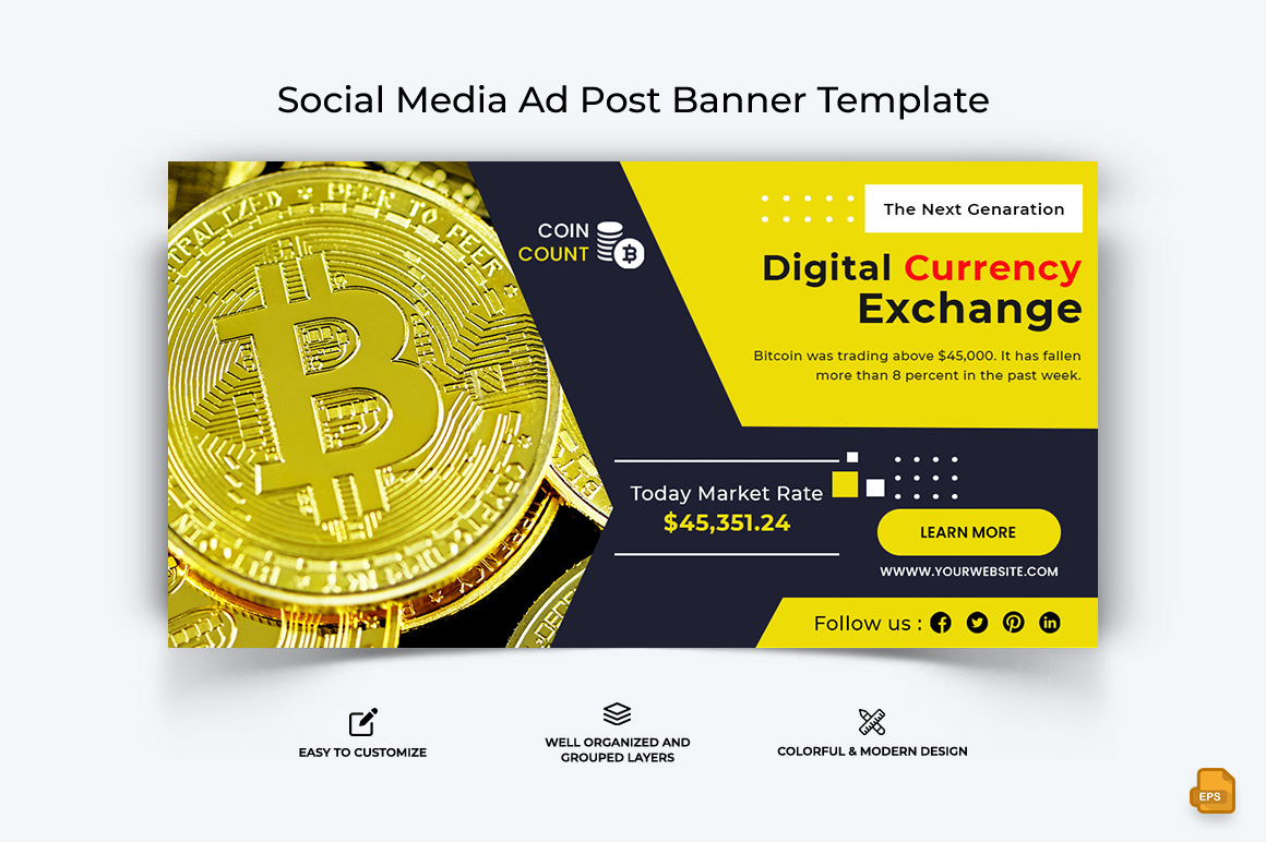 Cryptocurrency Facebook Ad Banner Design-027