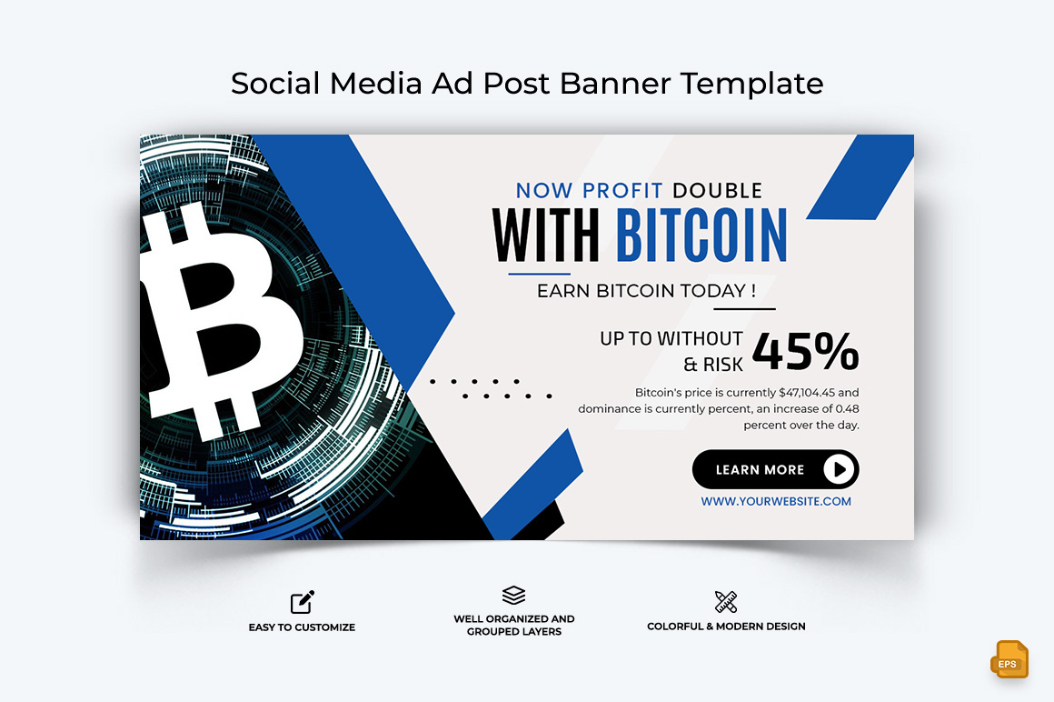 Cryptocurrency Facebook Ad Banner Design-030