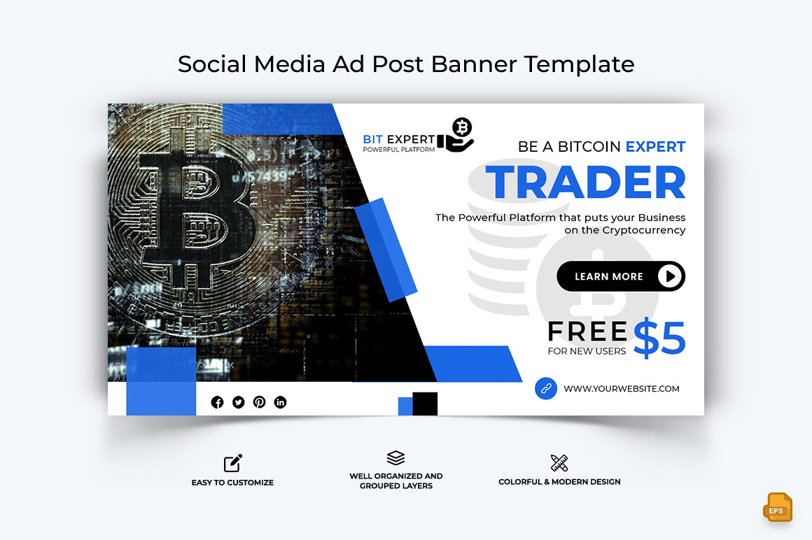 Cryptocurrency Facebook Ad Banner Design-033