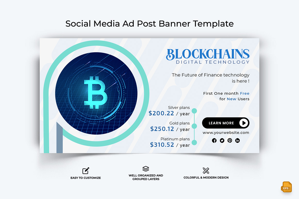 Cryptocurrency Facebook Ad Banner Design-034