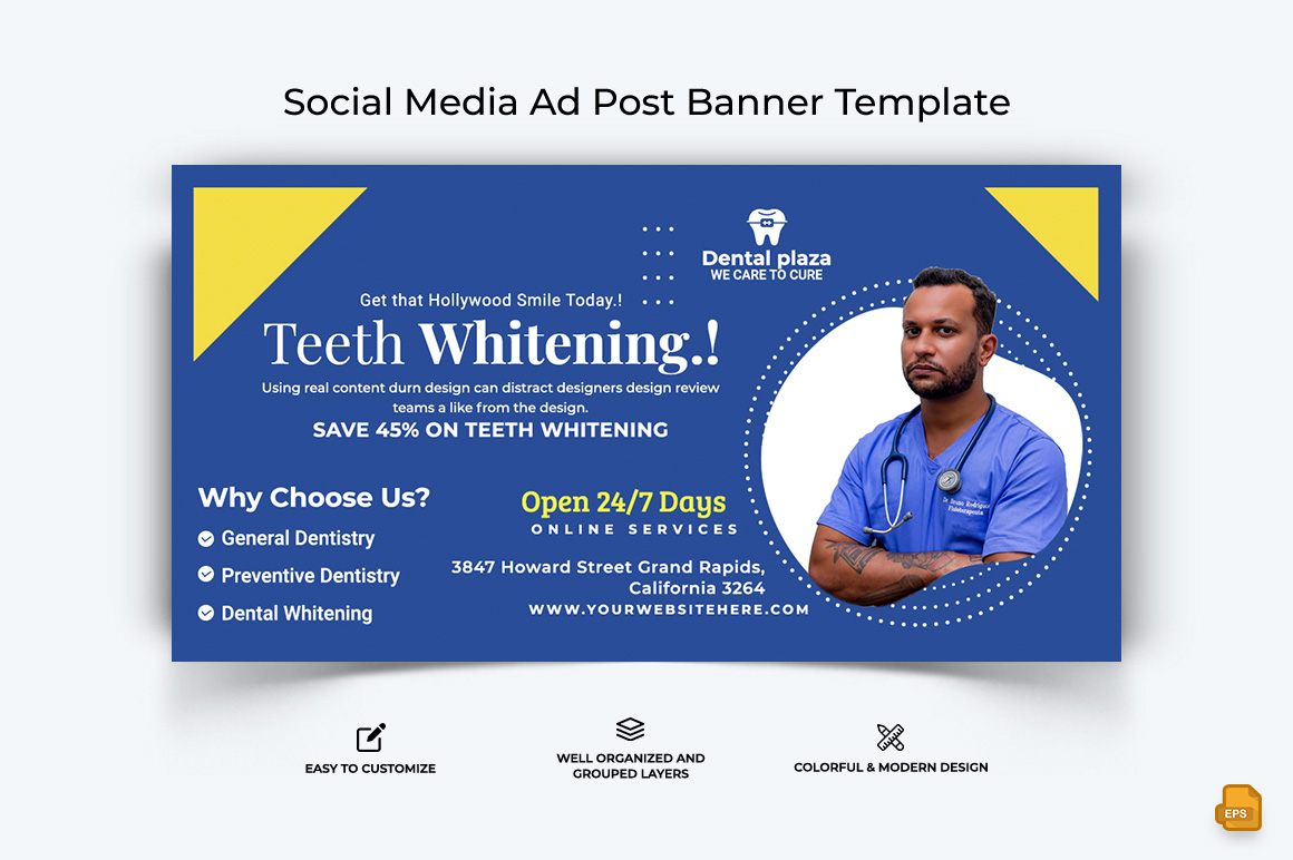 Dental Care Facebook Ad Banner Design-002