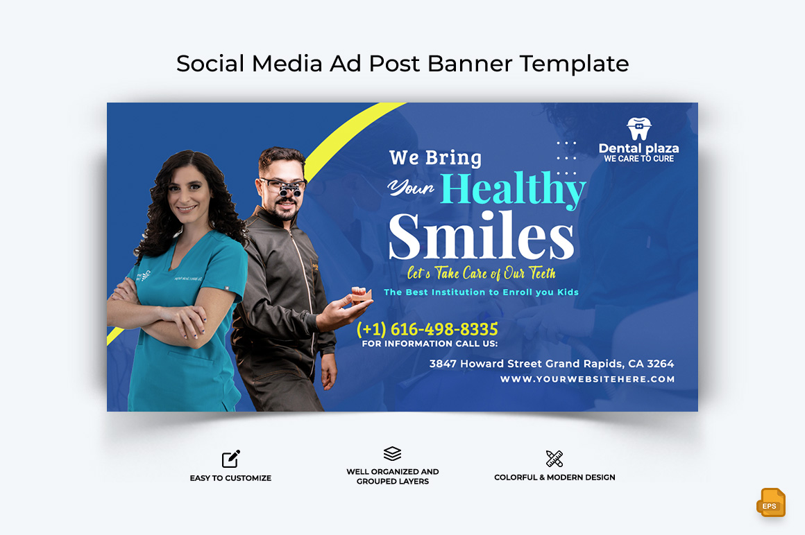 Dental Care Facebook Ad Banner Design-003