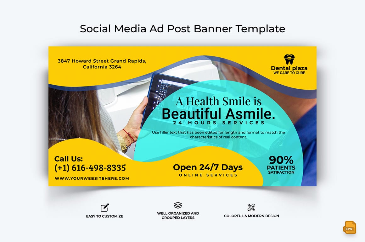 Dental Care Facebook Ad Banner Design-005