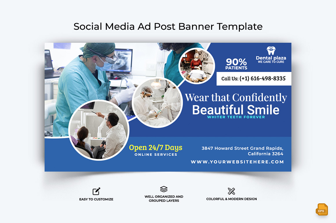 Dental Care Facebook Ad Banner Design-006