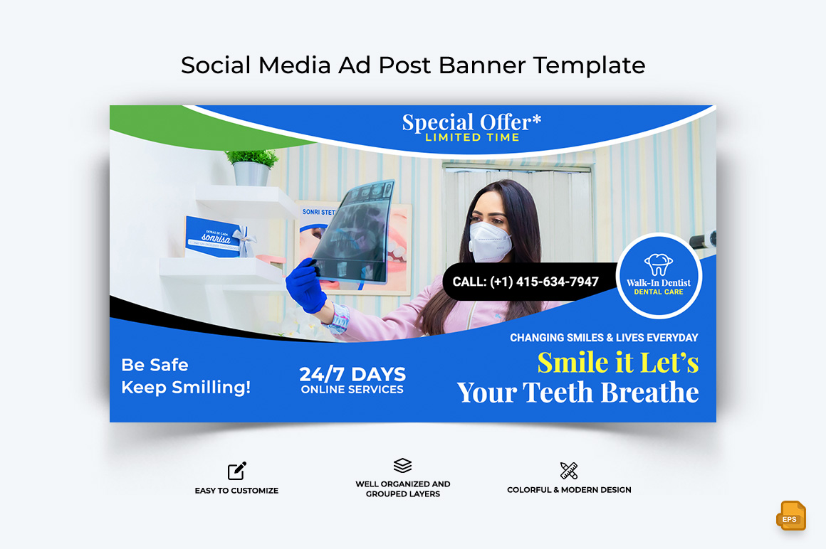 Dental Care Facebook Ad Banner Design-011