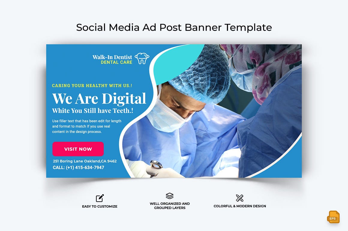 Dental Care Facebook Ad Banner Design-019