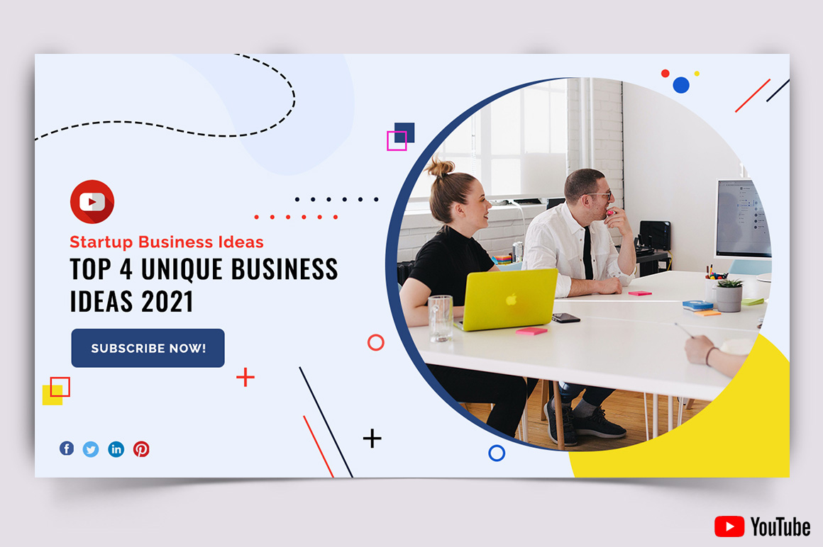 Business Service YouTube Thumbnail Design Template-18