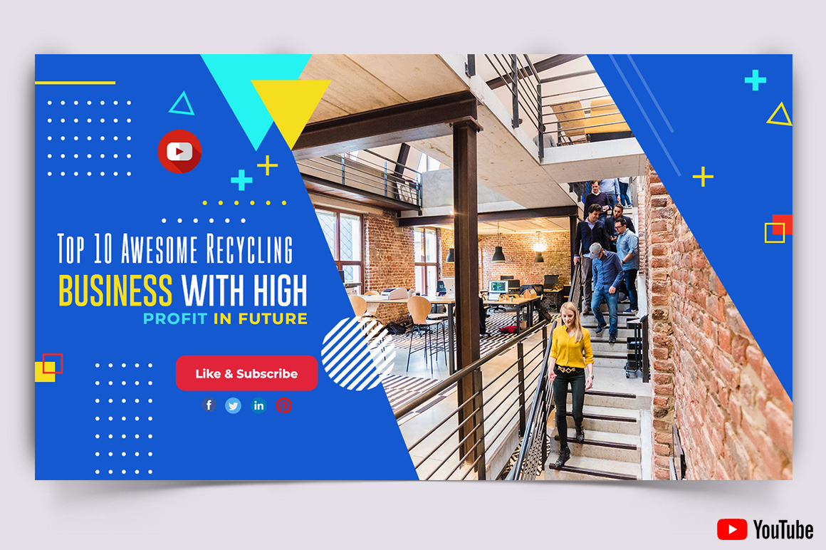 Business Service YouTube Thumbnail Design Template-20