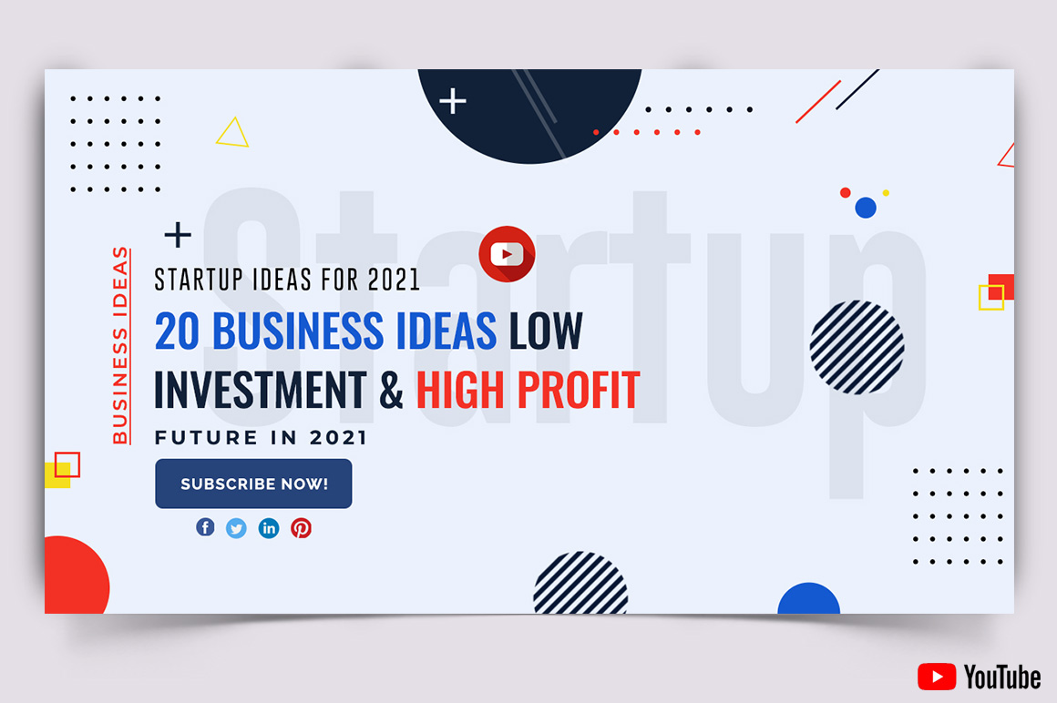 Business Service YouTube Thumbnail Design Template-21