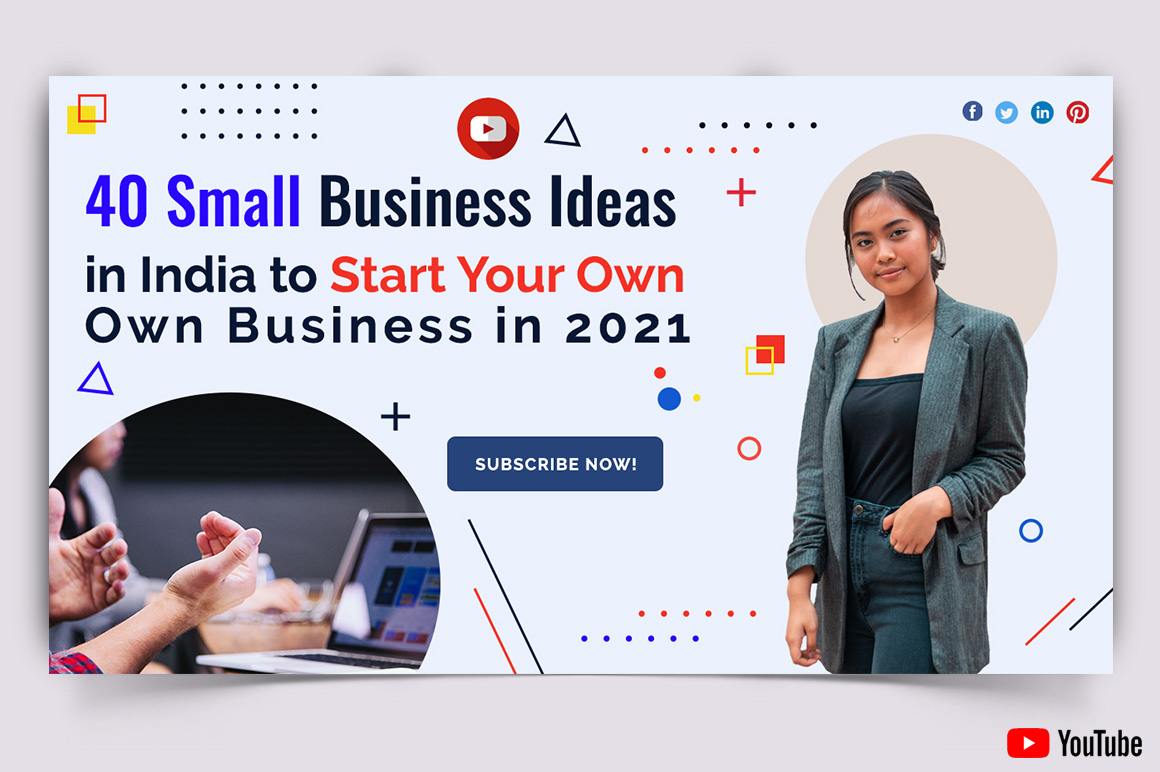 Business Service YouTube Thumbnail Design Template-23