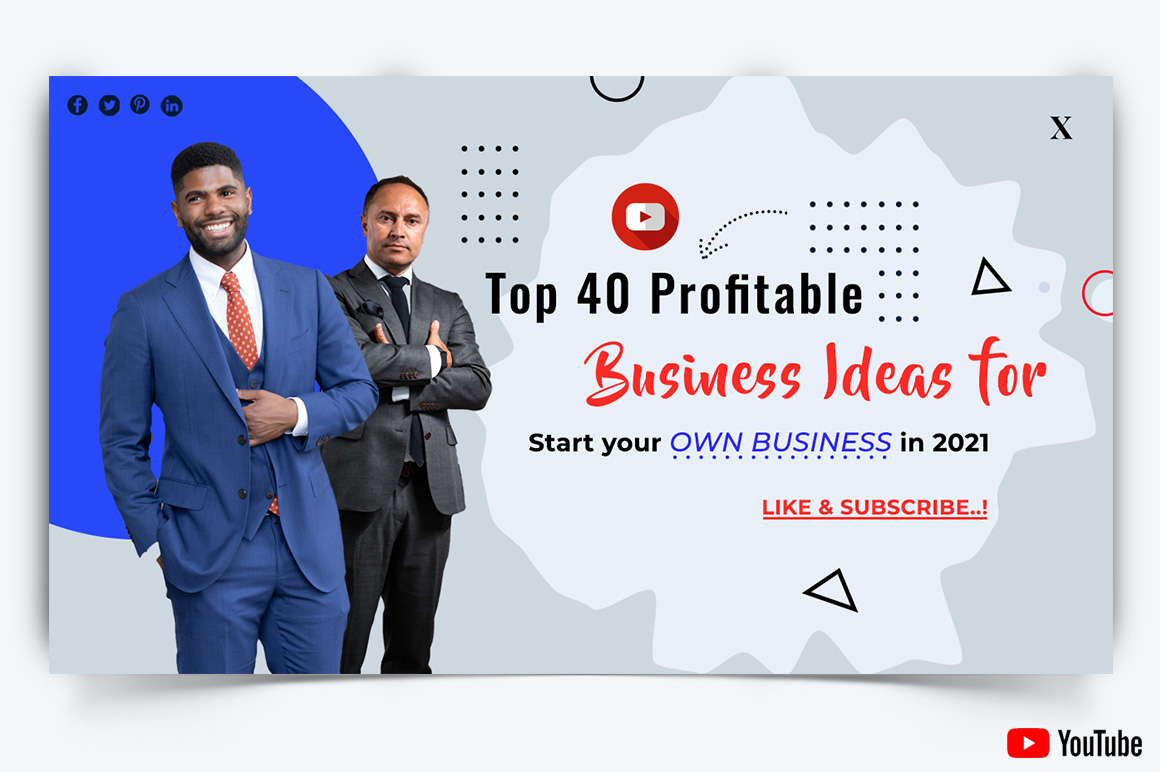 Business Service YouTube Thumbnail Design Template-41