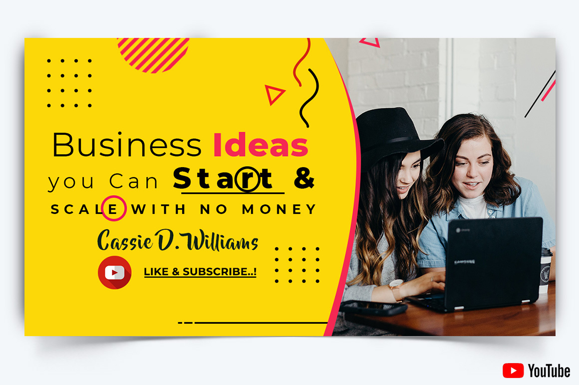 Business Service YouTube Thumbnail Design Template-46