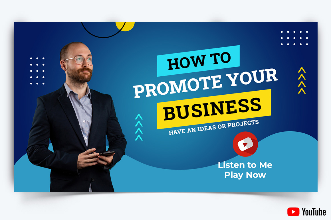 Business Service YouTube Thumbnail Design Template-52