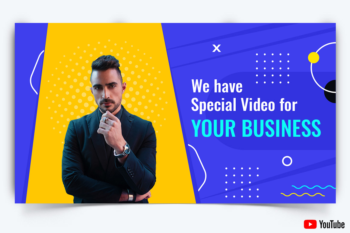 Business Service YouTube Thumbnail Design Template-54