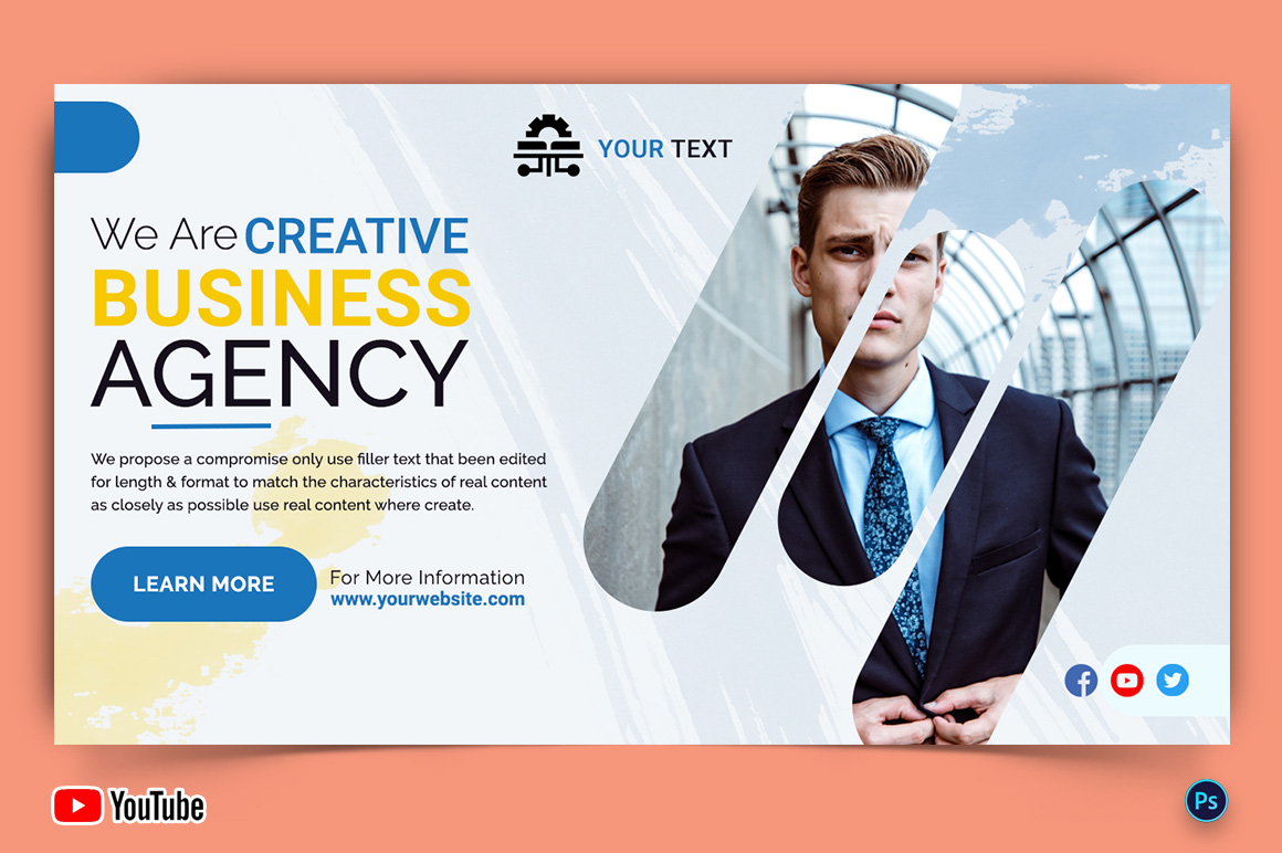 Business Service YouTube Thumbnail Design Template-65