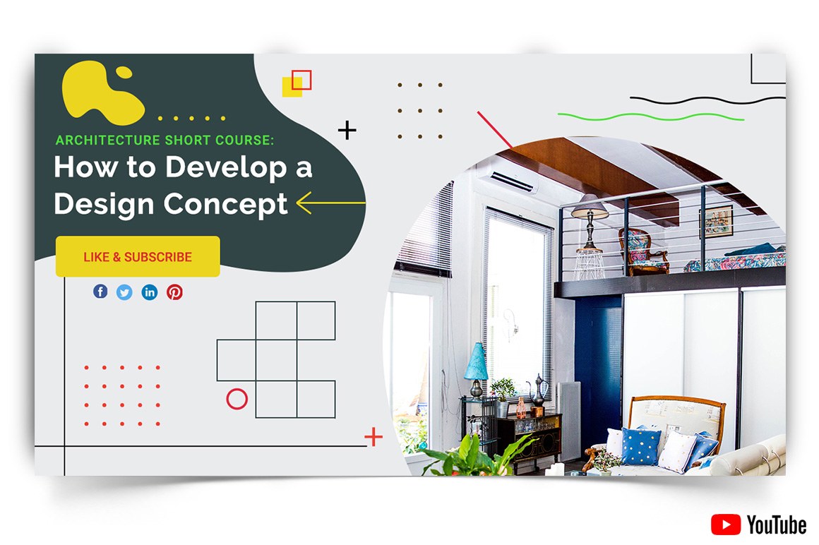 Architecture YouTube Thumbnail Design Template-11