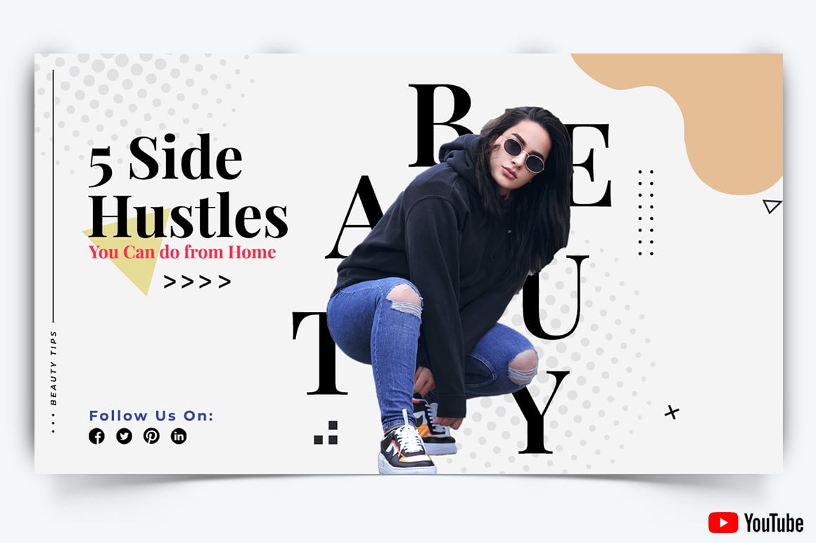 Beauty Tips YouTube Thumbnail Design Template-06