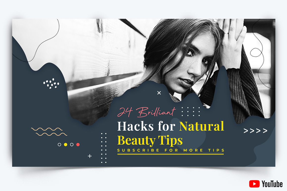 Beauty Tips YouTube Thumbnail Design Template-07