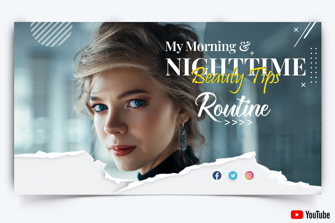 Beauty Tips YouTube Thumbnail Design Template-09