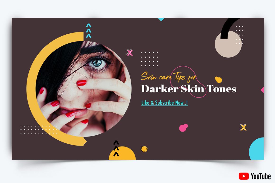 Beauty Tips YouTube Thumbnail Design Template-17