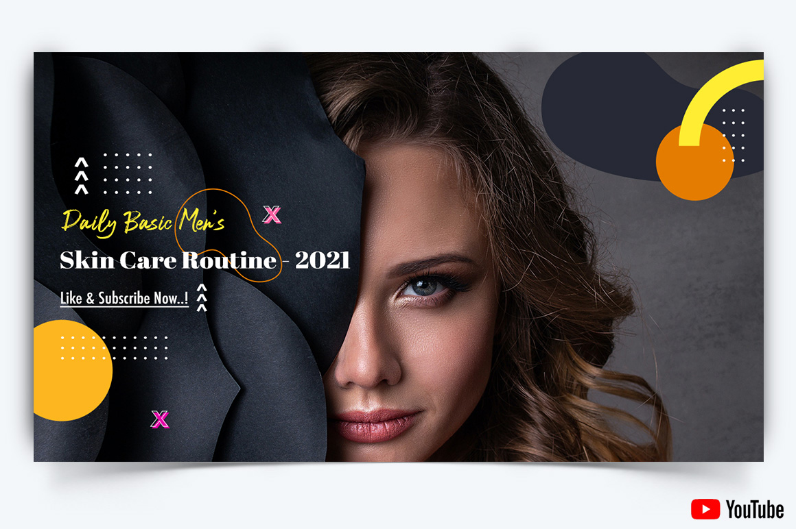 Beauty Tips YouTube Thumbnail Design Template-19