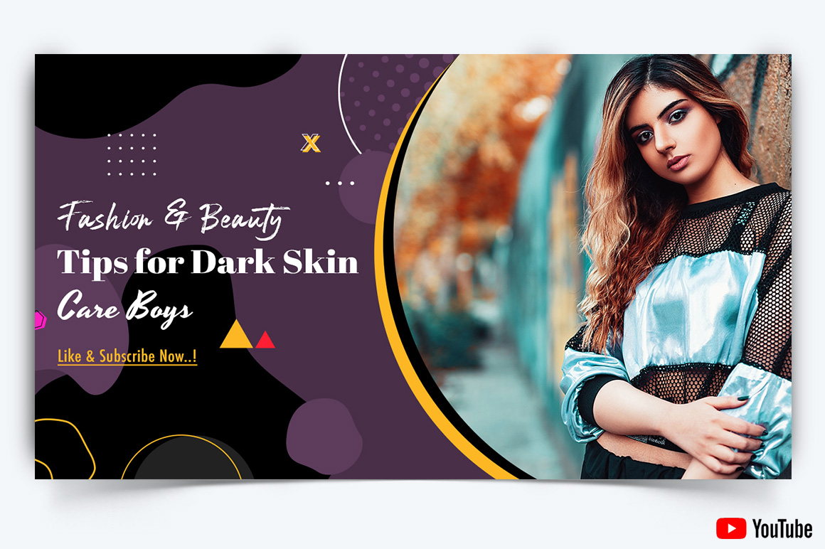 Beauty Tips YouTube Thumbnail Design Template-20