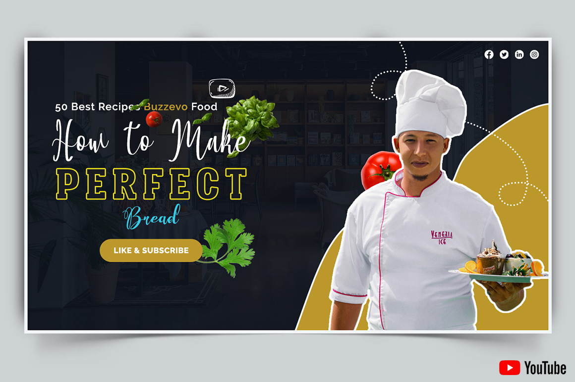 Chef Cooking YouTube Thumbnail Design Template-04