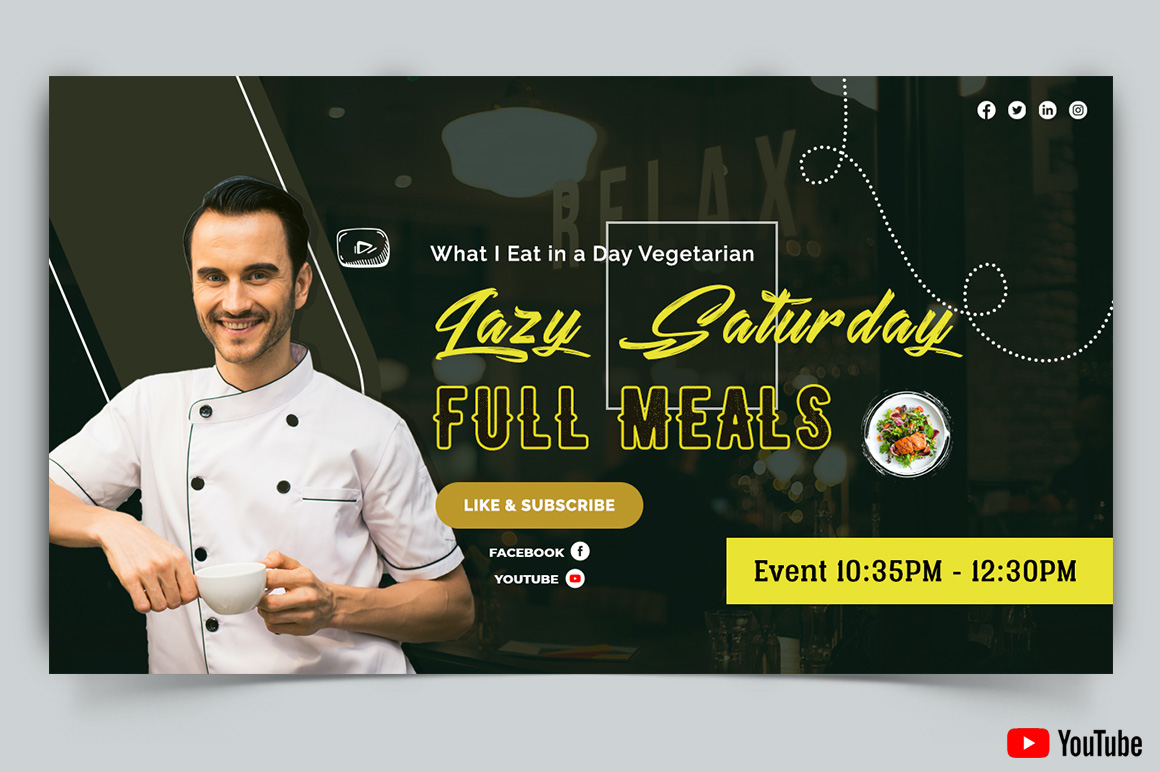 Chef Cooking YouTube Thumbnail Design Template-06