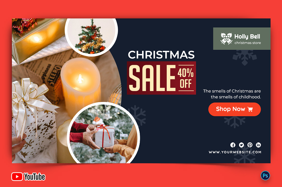 Christmas Sale Offers YouTube Thumbnail Design Template-05