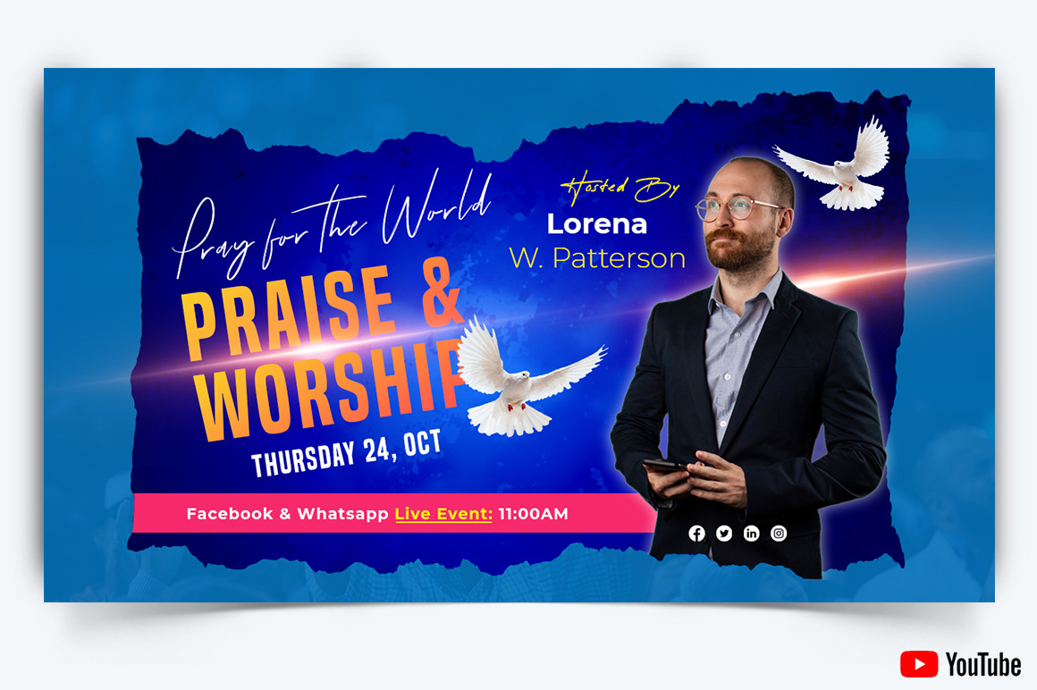 Church Speech YouTube Thumbnail Design Template-06