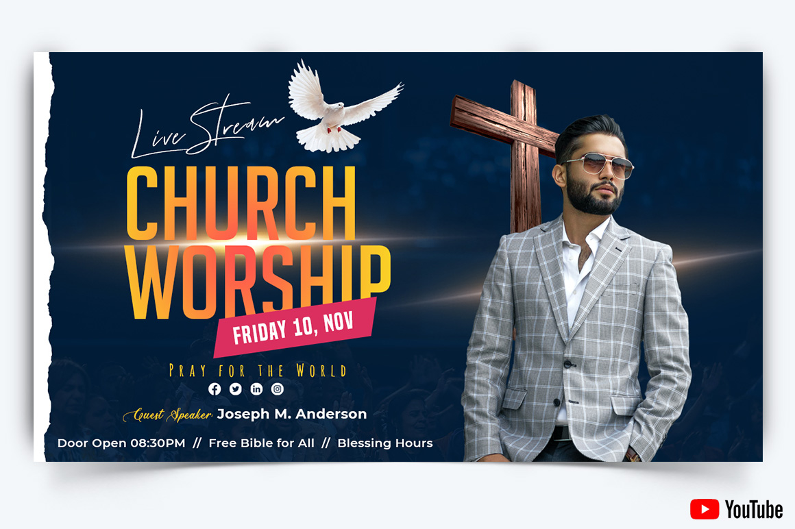 Church Speech YouTube Thumbnail Design Template-09