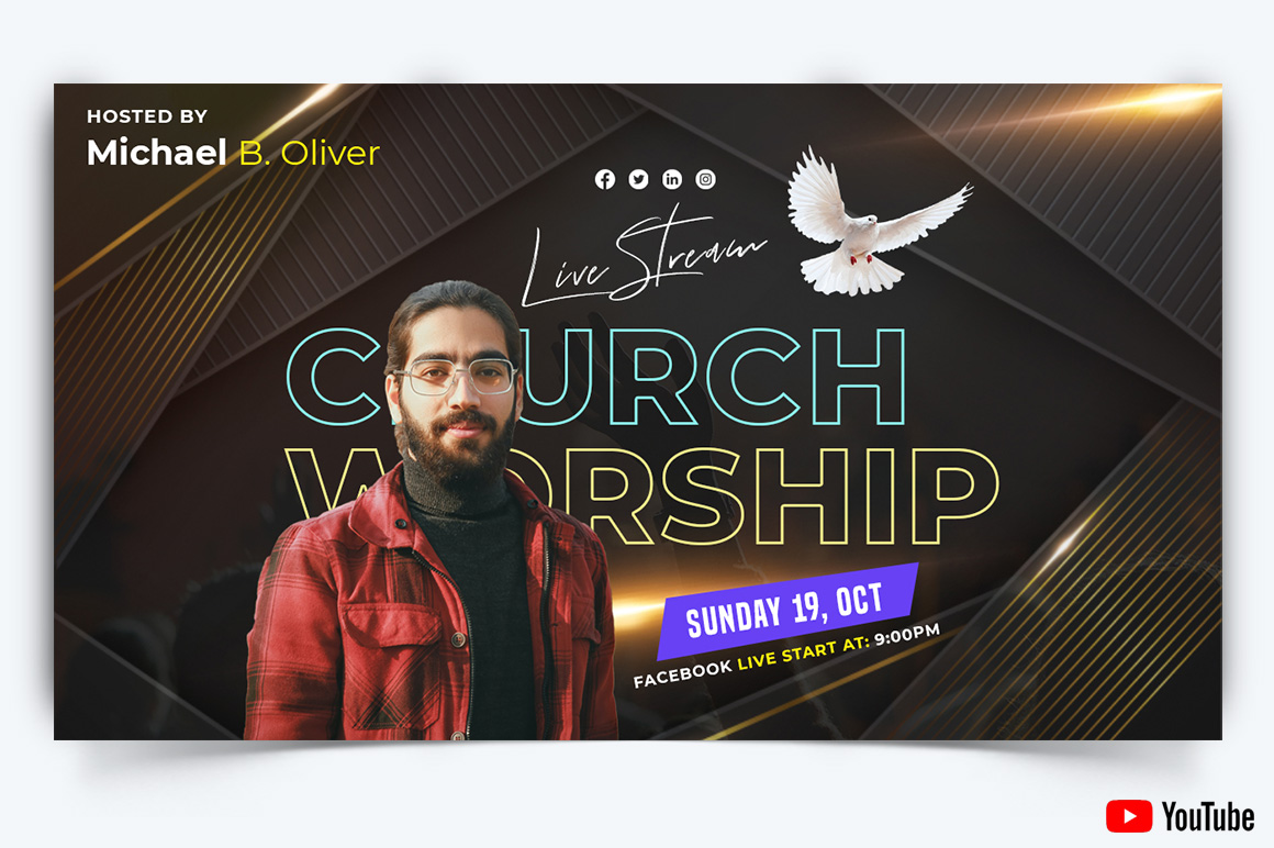 Church Speech YouTube Thumbnail Design Template-12