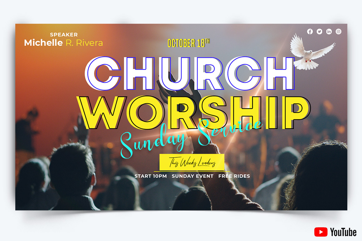 Church Speech YouTube Thumbnail Design Template-13