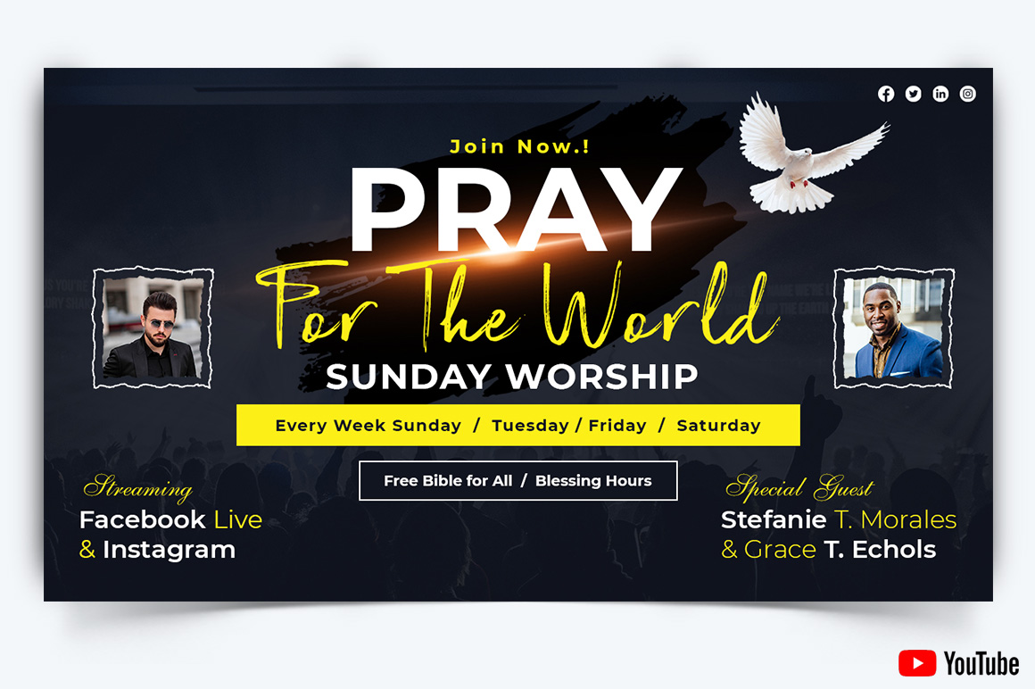 Church Speech YouTube Thumbnail Design Template-17