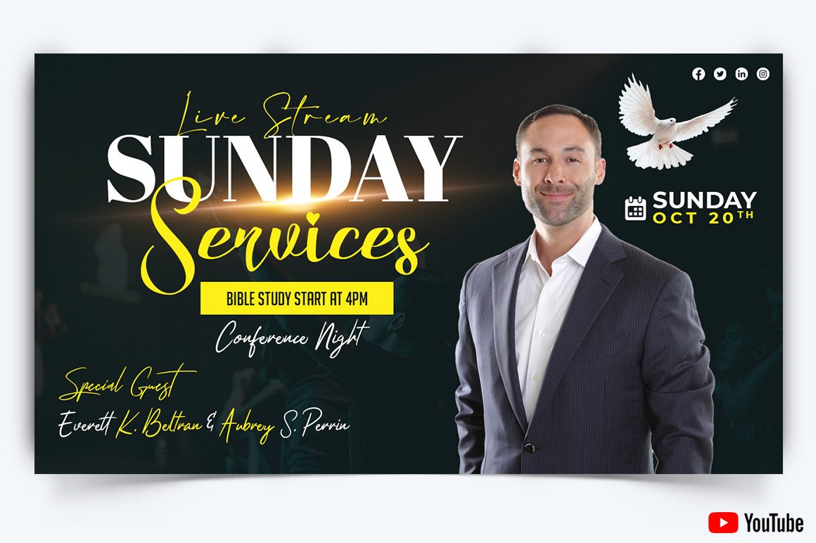 Church Speech YouTube Thumbnail Design Template-18