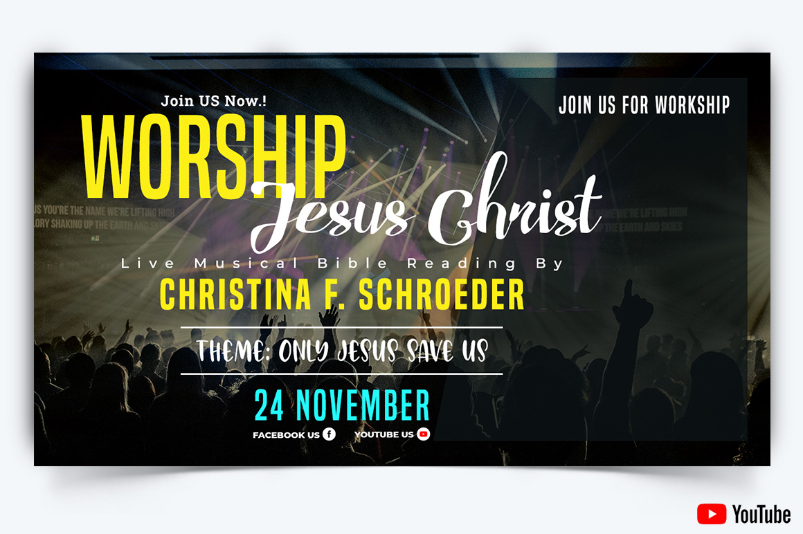 Church Speech YouTube Thumbnail Design Template-32