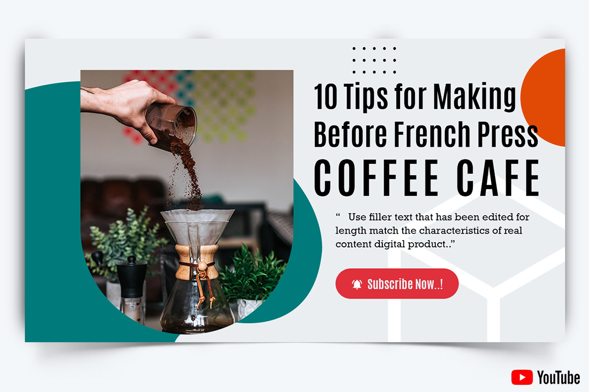 Coffee Making YouTube Thumbnail Design Template-01