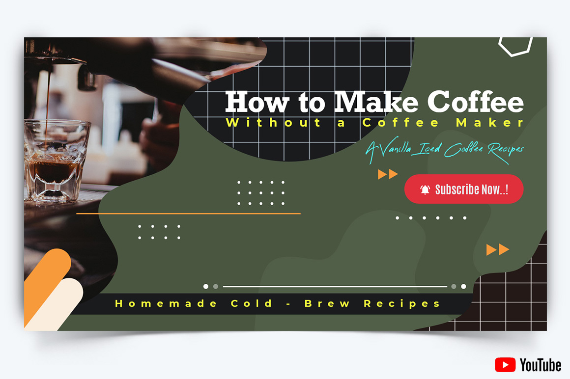 Coffee Making YouTube Thumbnail Design Template-09