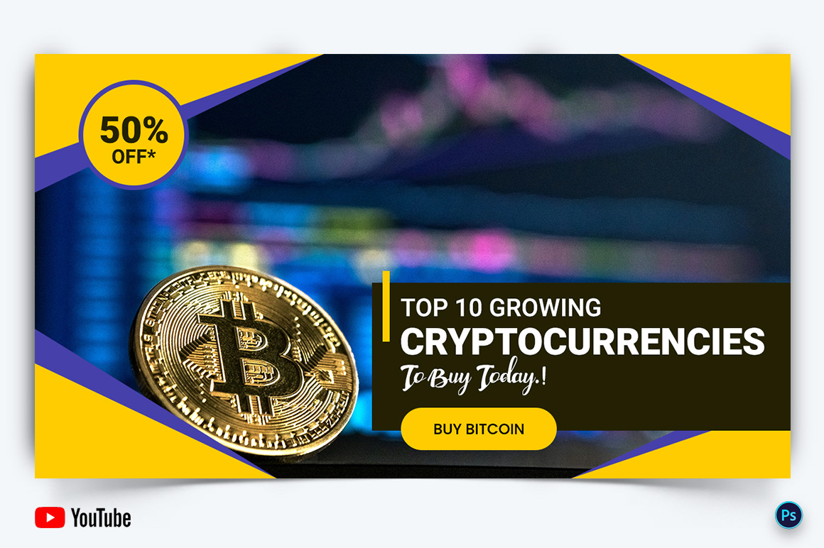 Cryptocurrency YouTube Thumbnail Design Template-08