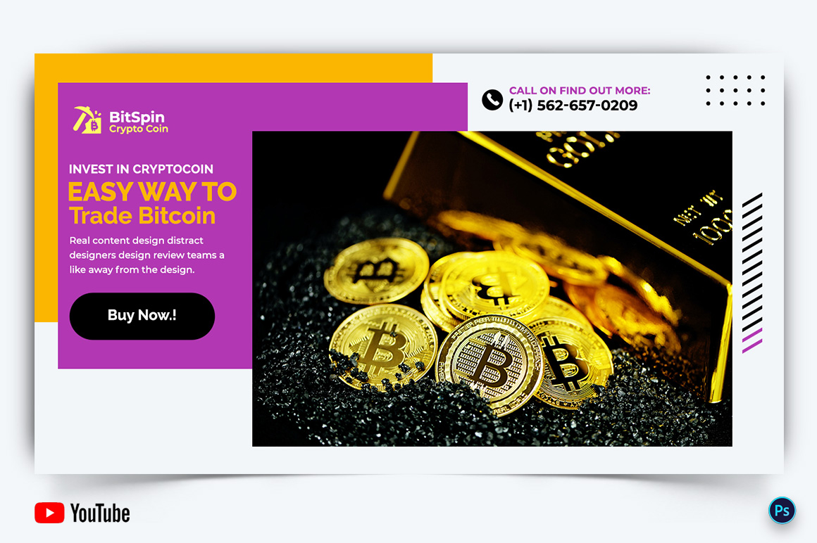 Cryptocurrency YouTube Thumbnail Design Template-15