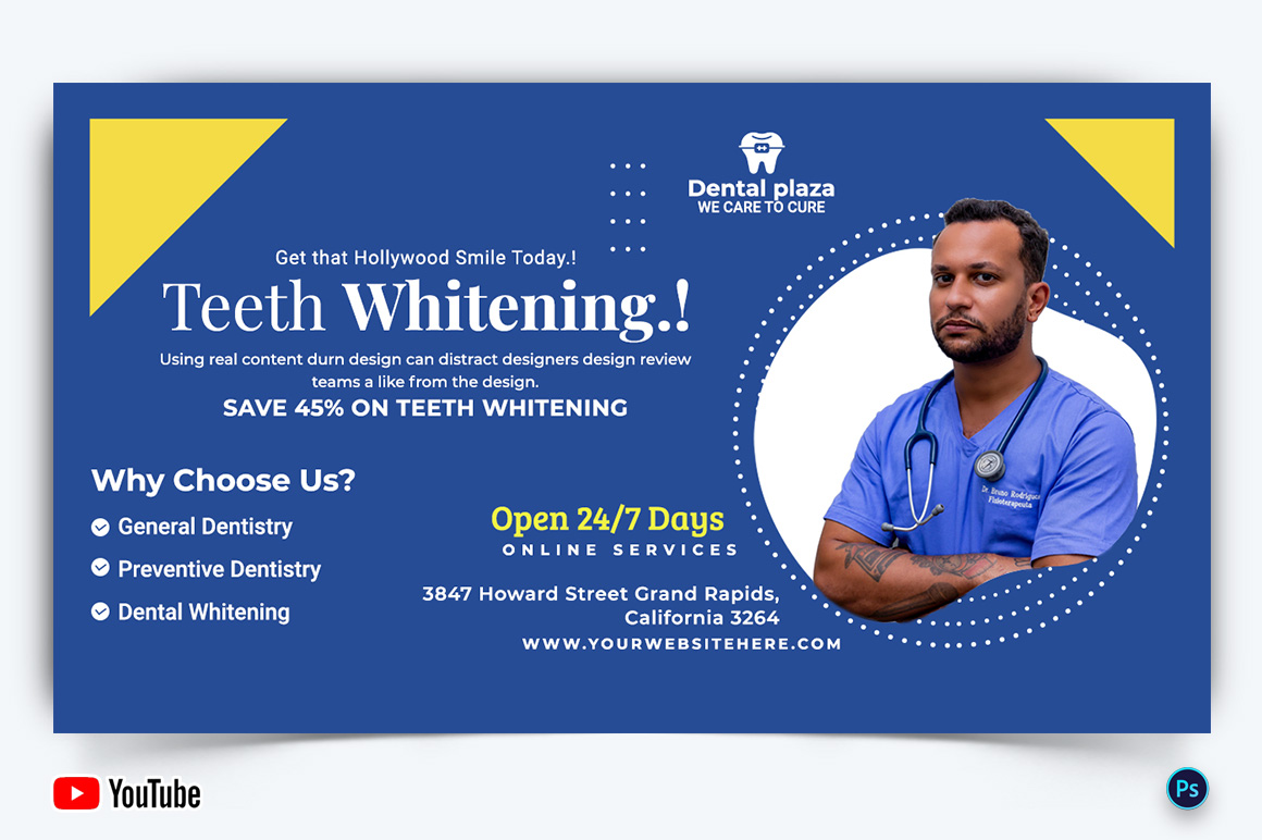 Dental Care YouTube Thumbnail Design Template-02