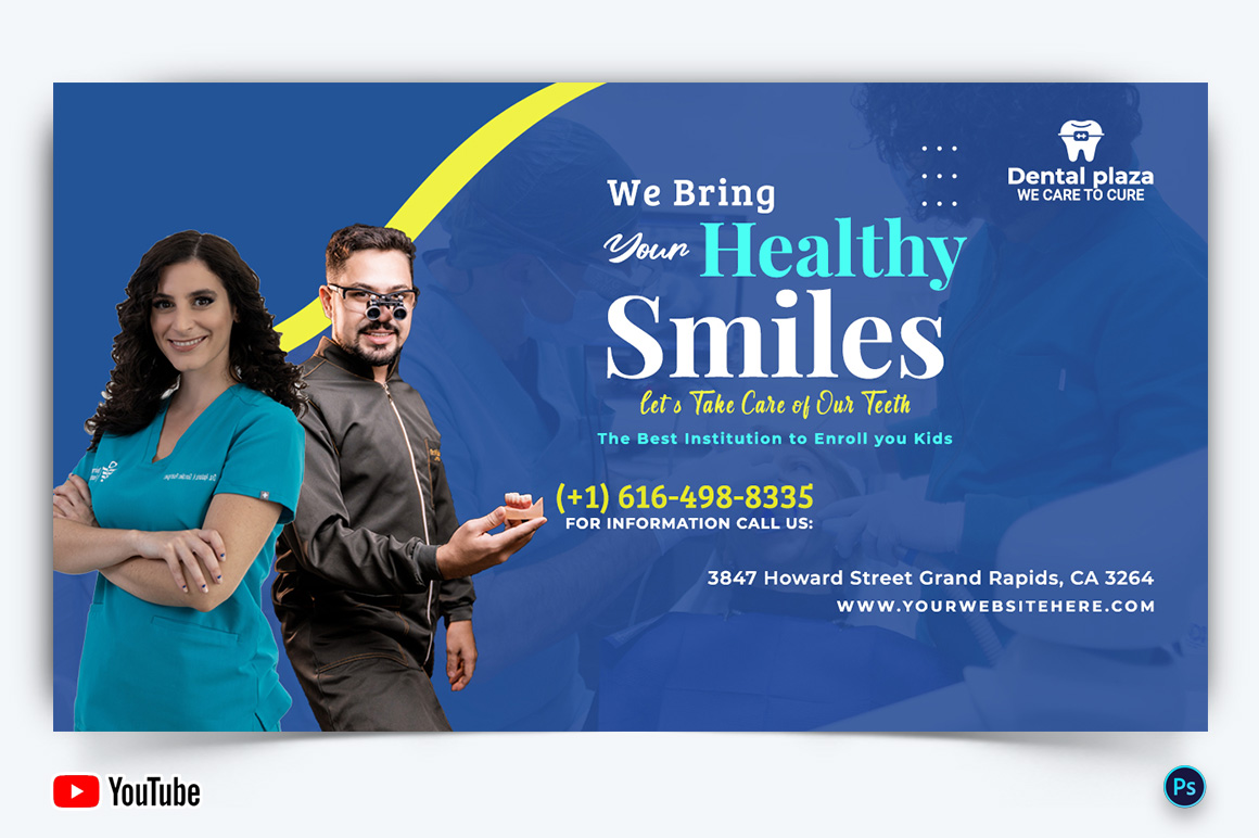 Dental Care YouTube Thumbnail Design Template-03