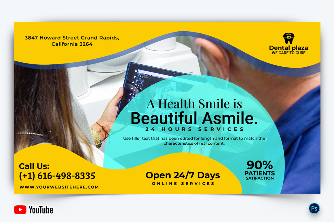 Dental Care YouTube Thumbnail Design Template-05