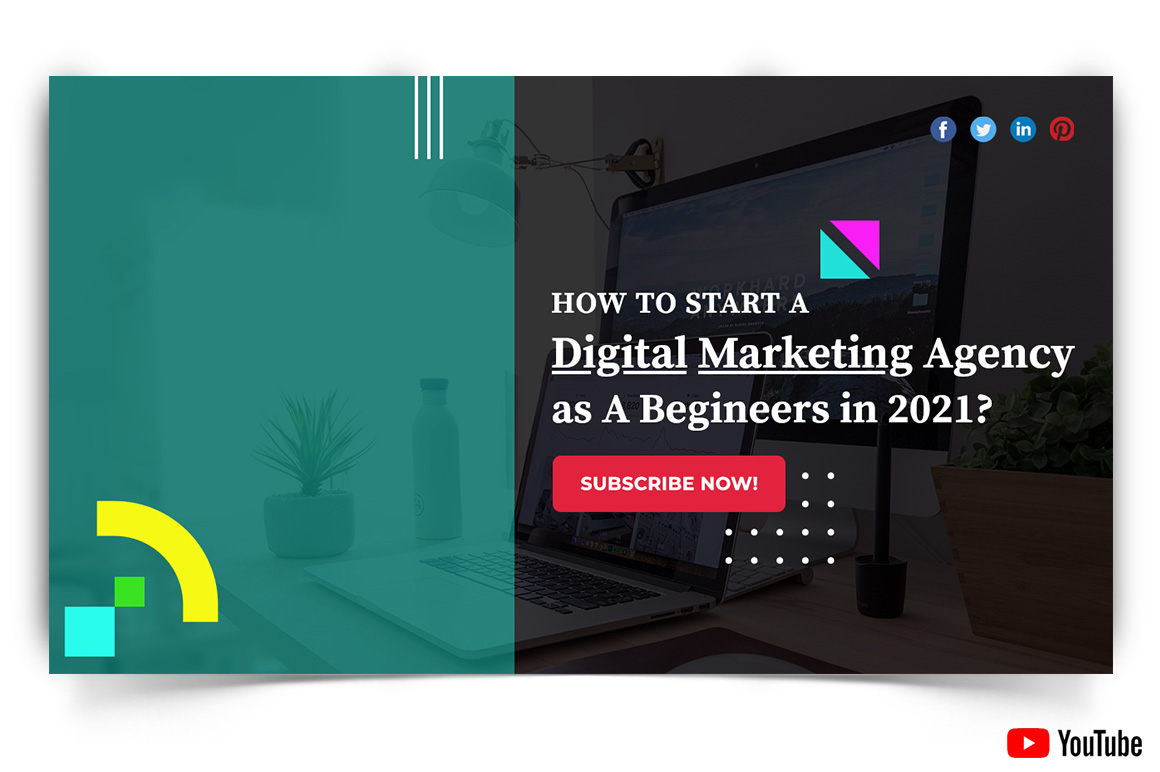 Digital Marketing YouTube Thumbnail Design Template-19