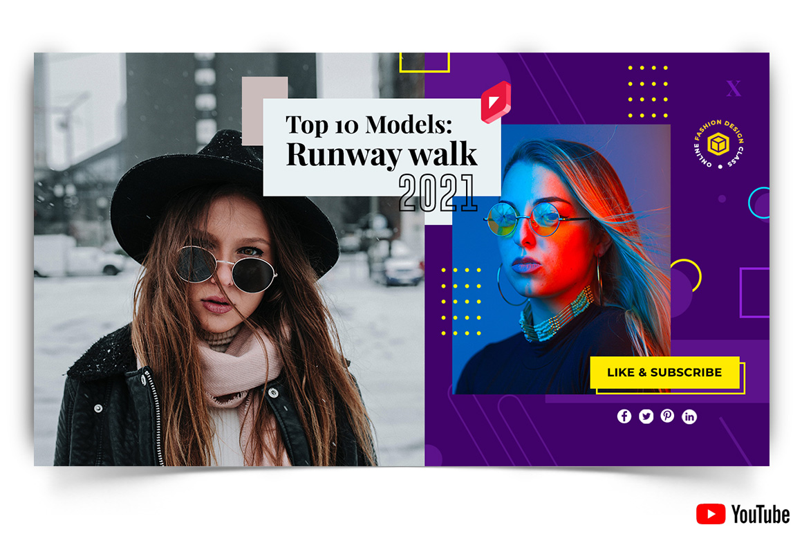 Fashion YouTube Thumbnail Design Template-12