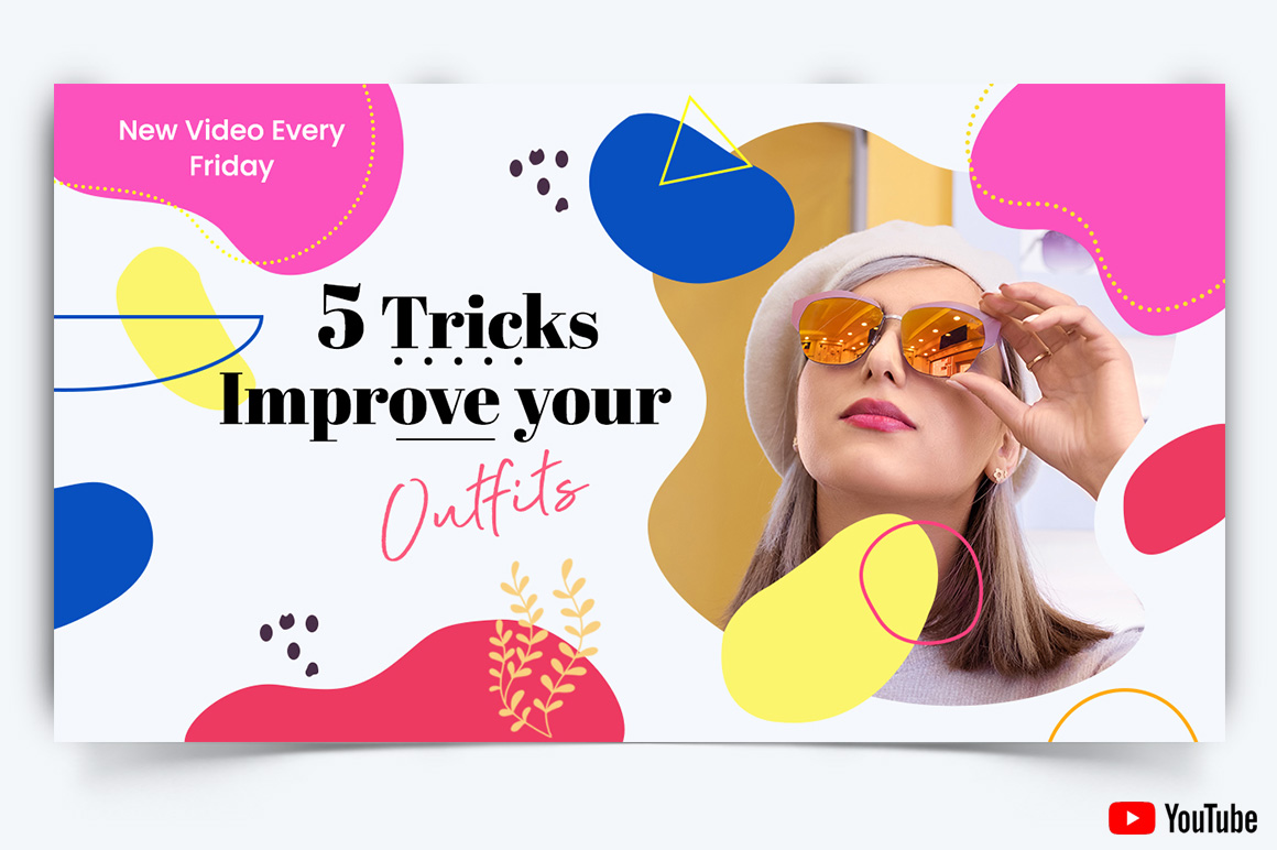 Fashion YouTube Thumbnail Design Template-17