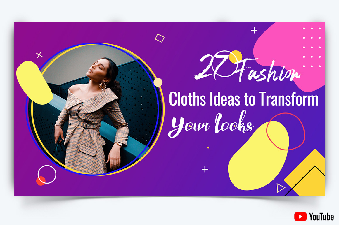 Fashion YouTube Thumbnail Design Template-22